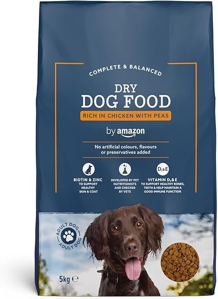 Croquettes Complètes Pour Chien Adulte, Poulet aux Pois, 5kg, lot de 1