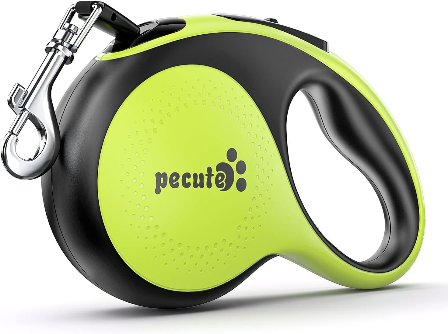 Pecute Laisse Chien Enrouleur 8m, Laisses Rétractables pour Chiens(Jusqu'à 50Kg), avec Un Boutton S'arrêter Bloquer, Ruban en Nylon avec Coutures Réfléchissantes, pour Petit, Moyen et Grand Chiens