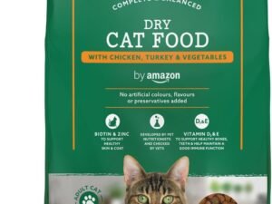 Croquettes complètes pour chats adultes au poulet, dinde et légumes, 3kg, lot de 1