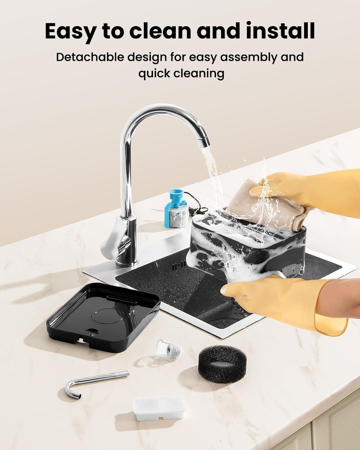 PawPoll Fontaine a Eau Chat, 2,2L, Super Silencieuse, Filtre à Carbone Activé, Facile à Mettoyer, Distributeur Eau Chat avec LED, Convient à Plusieurs Animaux de Compagnie – Image 2