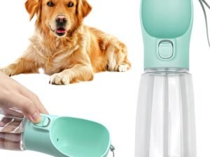Newaner Bouteille d'eau Portable pour Chien,550ml Bouteille d'eau de Voyage antibactérienne de qualité Alimentaire pour Chien et Chat, Eau Potable pour Animal de Compagnie en Plein air