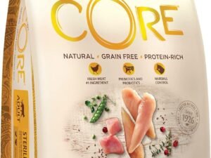 Wellness CORE Original Stérilisé, Croquettes Chat Stérilisé, 100% Naturelles, Hypoallergéniques, Haute Teneur en Viande, Poulet/Dinde, 4 kg