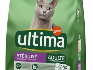 Ultima Croquettes pour Chat Stérilisé Adulte avec du Poulet - 10kg