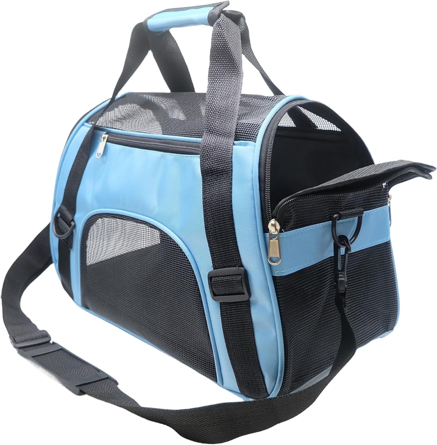 ZvoanSem – Sac de transport pour petit chat, chaton, chiot, petit chien, approuvé par les compagnies aériennes (taille S, bleu)