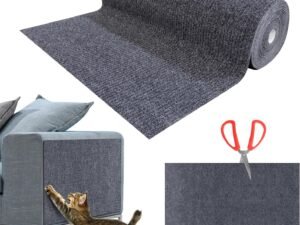 Griffoir Chat Canapé,Protection canape Chat Tapis,Protection Canape Chat Anti Griffe Griffoir Chat,Protecteur de Rayure Chat Protecteurs,DIY Protege Canape Griffe Chat 200X40cm Gris foncé