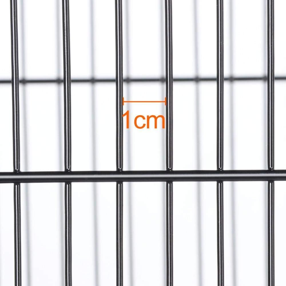 Yaheetech Cage à Oiseaux avec 3 Jouets Poignée Portable 4 Mangeoires 3 Perchoirs Cage pour Perruche Calopsitte Conure Pinson Canaris 46 x 35,5 x 99 cm – Image 6