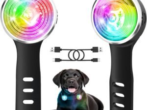 Tubasion Lot de 2 lumières rechargeables pour chien, 8 modes IPX6 et sécurité